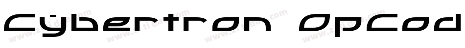 Cybertron OpCode字体转换